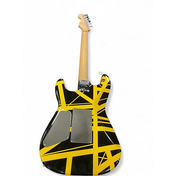 Used EVH STRIPEED BUMBLE BEE Black and Yellow Solid Body Electric Guitar