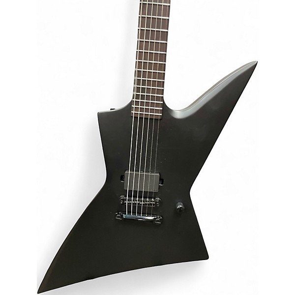 Used ESP LTD Black Metal Black Solid Body Electric Guitar
