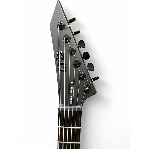 Used ESP LTD Black Metal Black Solid Body Electric Guitar