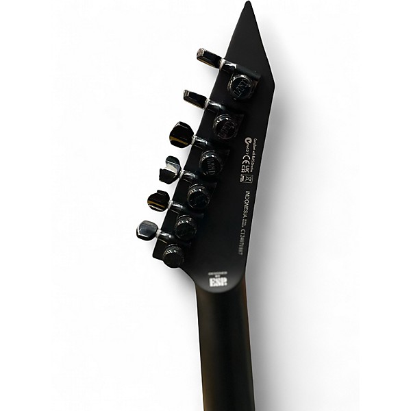 Used ESP LTD Black Metal Black Solid Body Electric Guitar