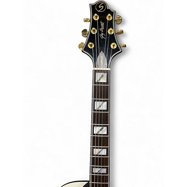 Used Greg Bennett Design by Samick JZ-2 Lasalle LTD Pearl White Hollow Body Electric Guitar