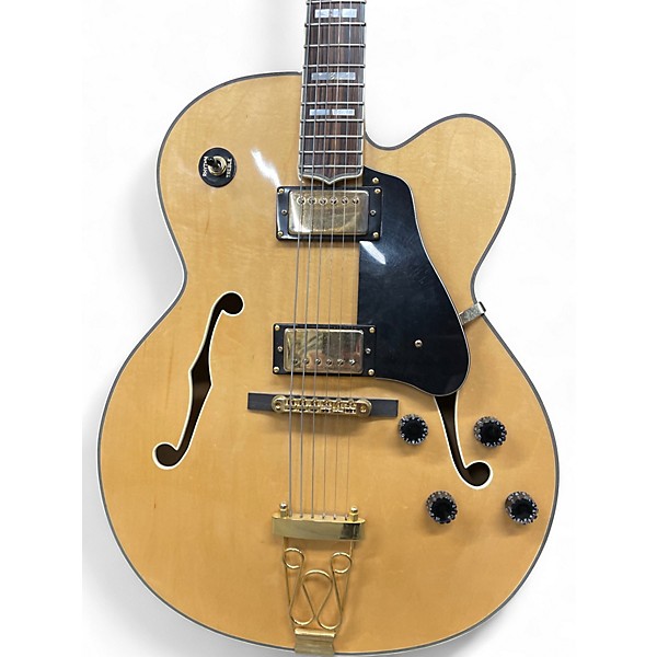 Used Samick Artist Series Edition Natural Hollow Body Electric Guitar