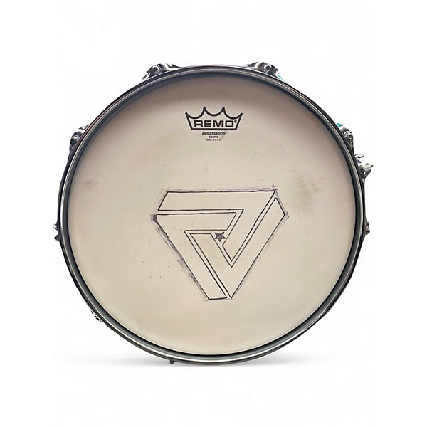 Used DW 6X14 Performance Series Snare WHITE SPARKLE Drum