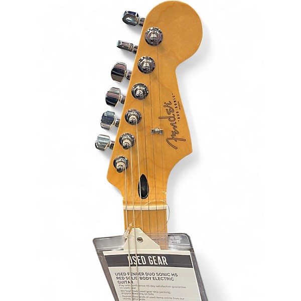 Used Fender Duo Sonic HS Red Solid Body Electric Guitar