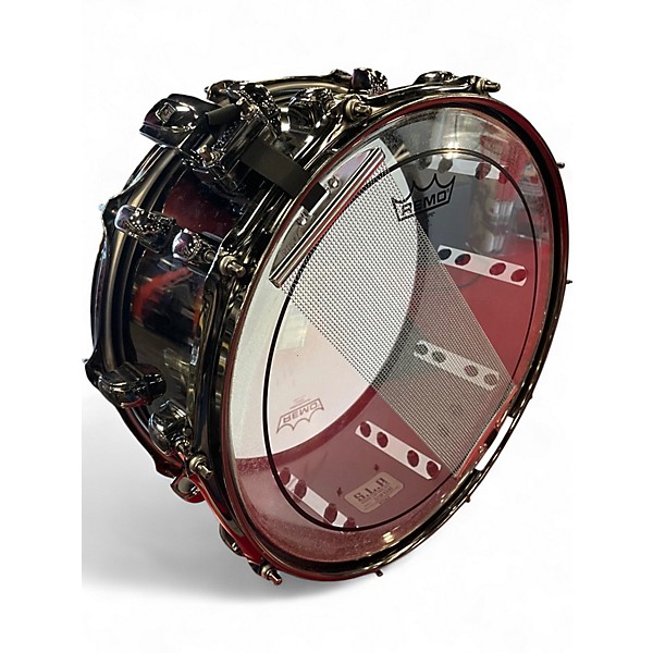 Used TAMA 14X6.5 Sound Lab Project Black Brass Snare Black Drum