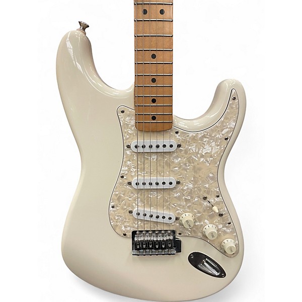 Used Fender SQUIER SERIES STRATOCASTER Olympic White Solid Body Electric Guitar