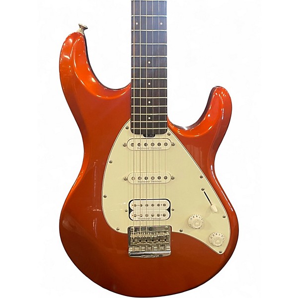 Used Ernie Ball Music Man Silhouette Special Tangerine Orange Solid Body Electric Guitar