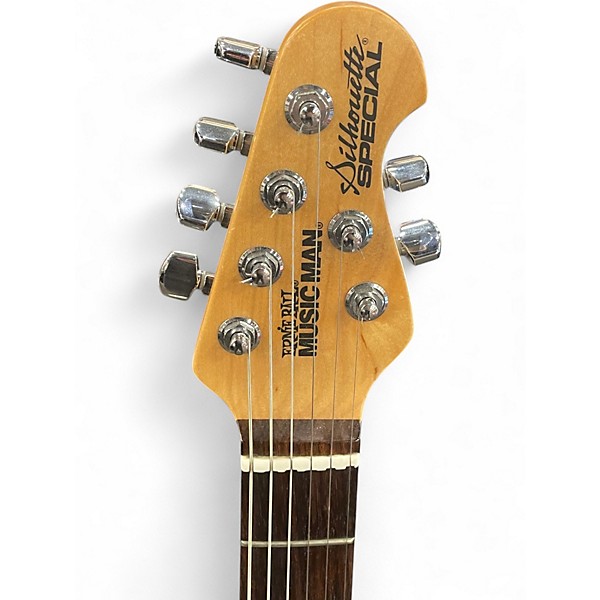 Used Ernie Ball Music Man Silhouette Special Tangerine Orange Solid Body Electric Guitar