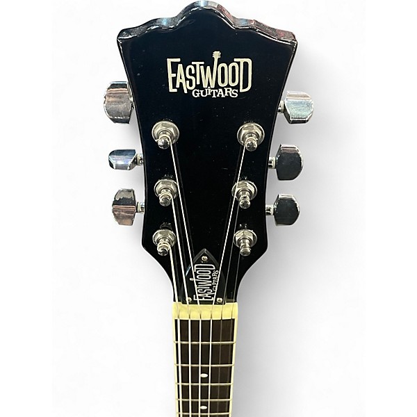 Used Eastwood Delta 6 Black Resonator Guitar