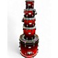 Used Pearl 5 Piece Vision RED BURST Drum Kit thumbnail