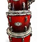 Used Pearl 5 Piece Vision RED BURST Drum Kit