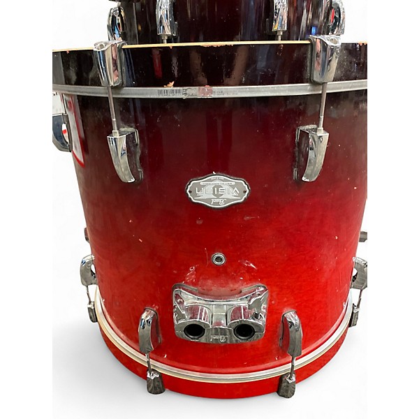 Used Pearl 5 Piece Vision RED BURST Drum Kit