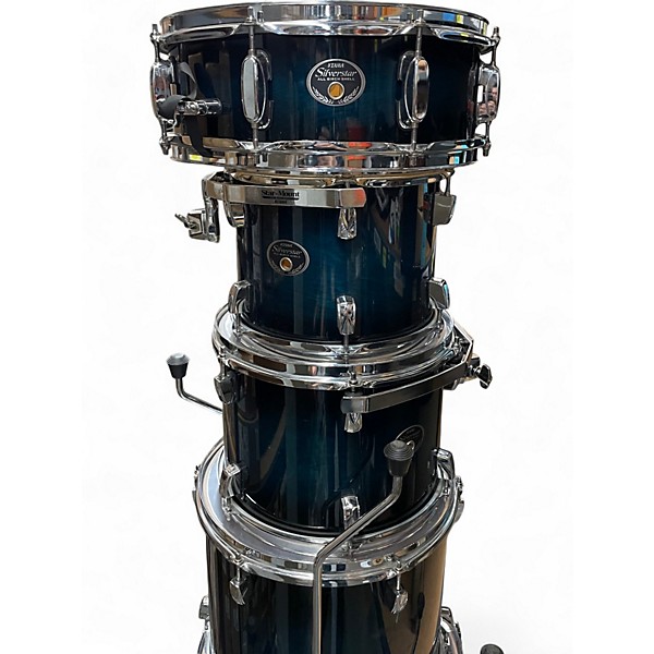 Used TAMA 6 Piece Silverstar Blue to Black Fade Drum Kit