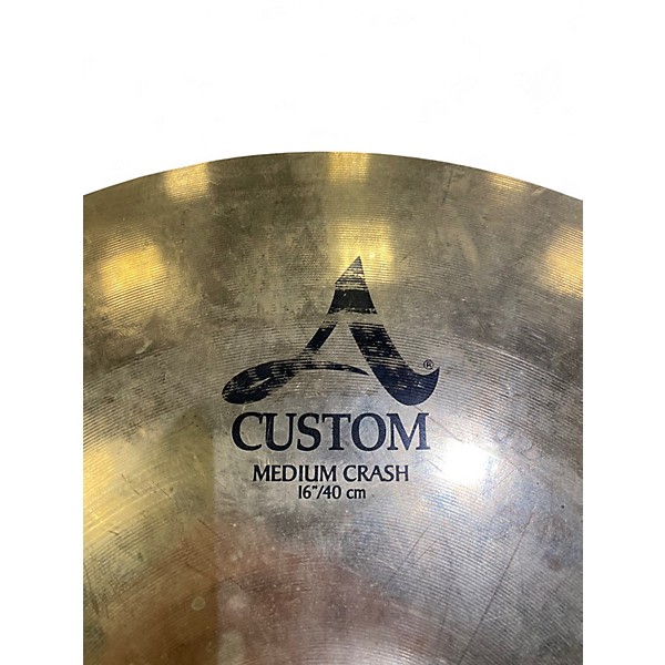 Used Zildjian 16in A Custom Medium Crash Cymbal