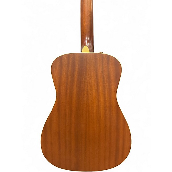 Used Fender Malibu CE Olympic White Acoustic Electric Guitar