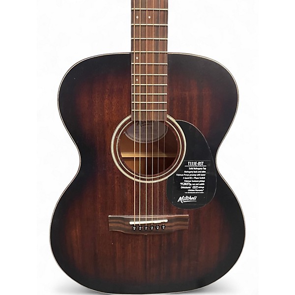 Used Mitchell T333E-BST Mahogany Acoustic Electric Guitar