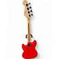 Used Squier Bronco Candy Apple Red Electric Bass Guitar