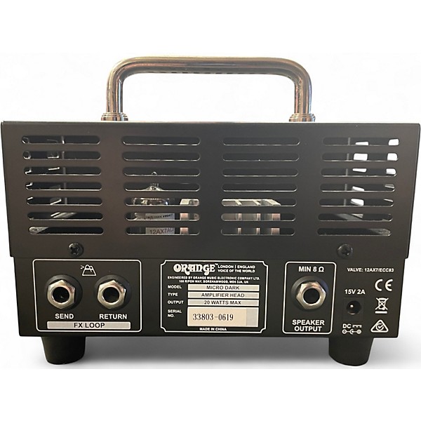 Used Orange Amplifiers Micro Dark 20W Tube Guitar Amp Head