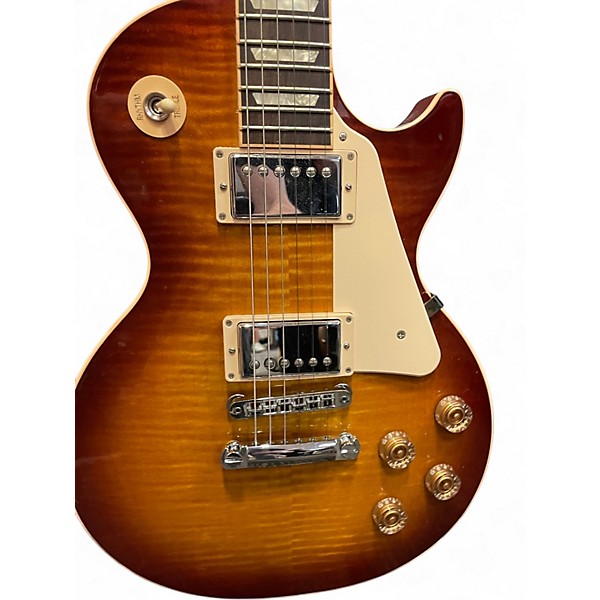 Used Gibson Les Paul Traditional Plus Iced Tea Solid Body Electric Guitar