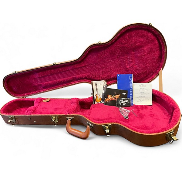 Used Gibson Les Paul Traditional Plus Iced Tea Solid Body Electric Guitar