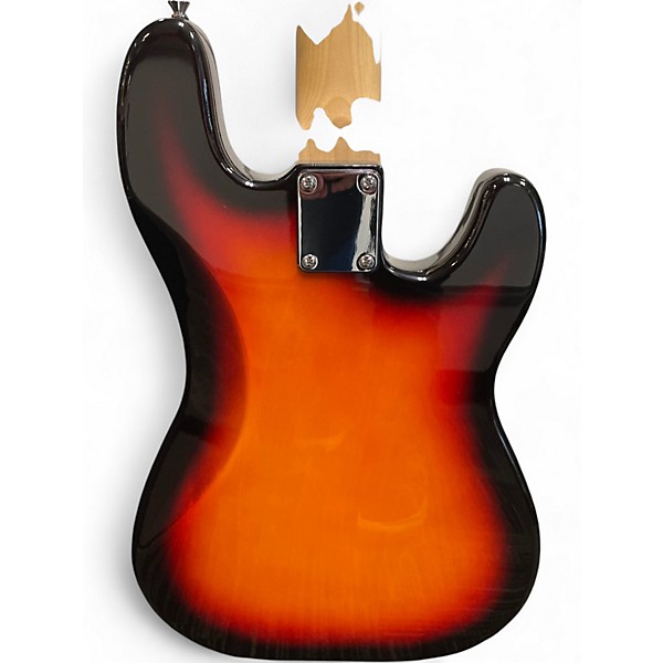Used Sawtooth P-Bass Lefty 3 Tone Sunburst Electric Bass Guitar