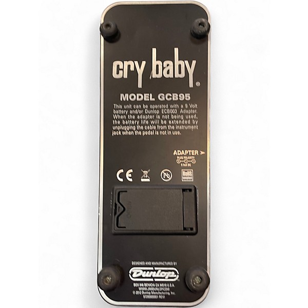Used Dunlop GCB95 Original Crybaby Wah Effect Pedal