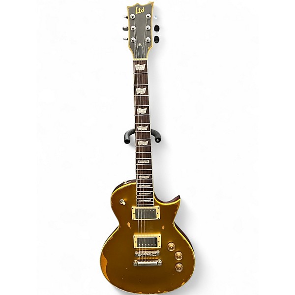 Used ESP LTD EC256FM RELIC GOLD Solid Body Electric Guitar