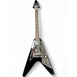 Used 2021 Gibson 70s Flying V Mirror Ebony Solid Body Electric Guitar