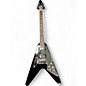 Used 2021 Gibson 70s Flying V Mirror Ebony Solid Body Electric Guitar thumbnail