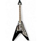 Used 2021 Gibson 70s Flying V Mirror Ebony Solid Body Electric Guitar