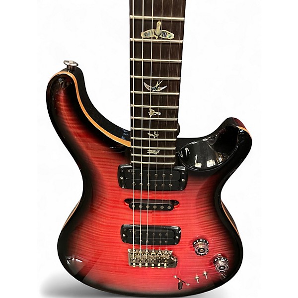 Used PRS MODERN EAGLE V WOOD LIBRARY TIGER EYE Solid Body Electric Guitar