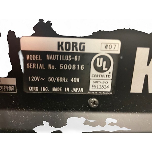 Used KORG NAUTILUS AT61 LIMITED EDITION GRAY Keyboard Workstation
