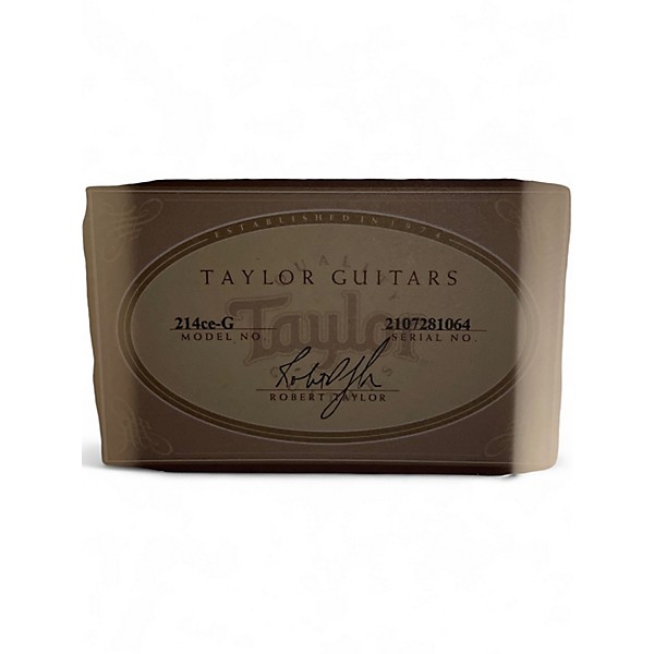 Used Taylor 214CEG Natural Acoustic Electric Guitar