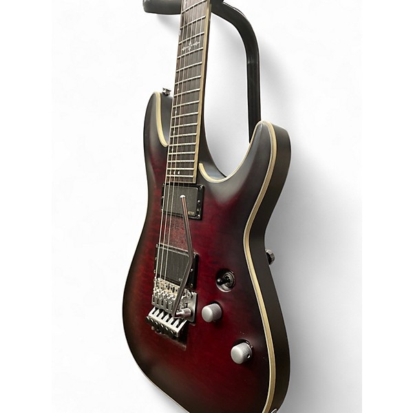 Used Schecter Guitar Research C1 Floyd Rose Platinum Crimson Burst Solid Body Electric Guitar