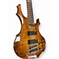 Used ESP LTD F155DX 5 String Trans Brown Electric Bass Guitar