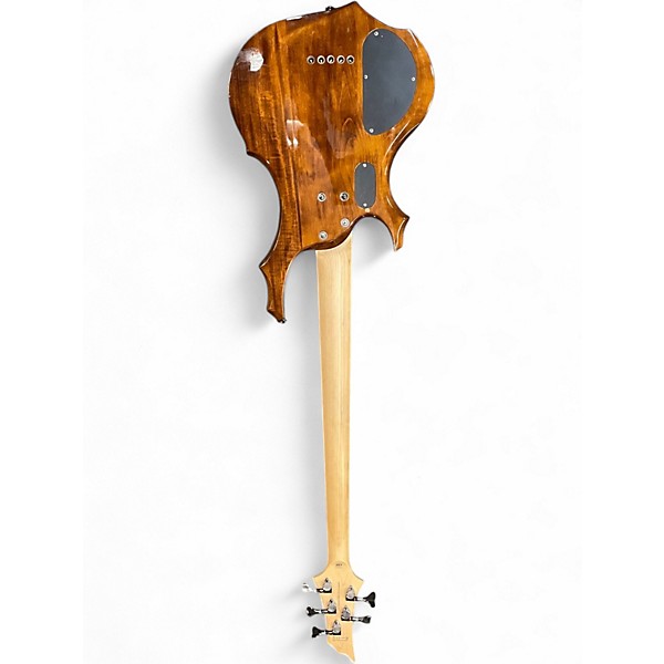 Used ESP LTD F155DX 5 String Trans Brown Electric Bass Guitar