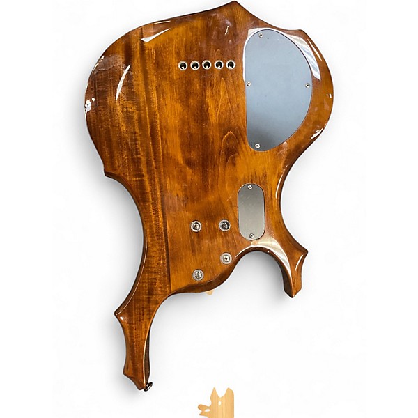 Used ESP LTD F155DX 5 String Trans Brown Electric Bass Guitar