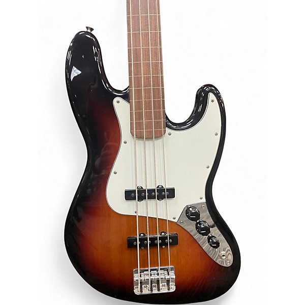 Used Fender PLAYER JAZZ FRETLESS Sunburst Electric Bass Guitar
