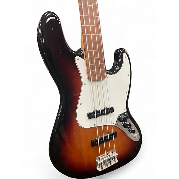 Used Fender PLAYER JAZZ FRETLESS Sunburst Electric Bass Guitar