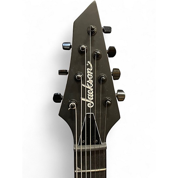 Used Jackson King V JS22-7 Satin Black Solid Body Electric Guitar