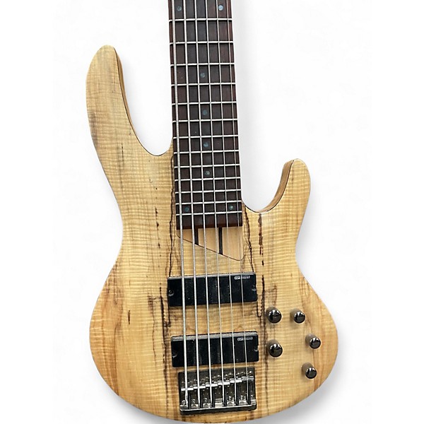 Used ESP LTD B206SM 6 String Spalted Maple Electric Bass Guitar