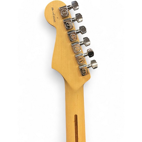 Used 2004 Fender American Standard Stratocaster Olympic White Solid Body Electric Guitar