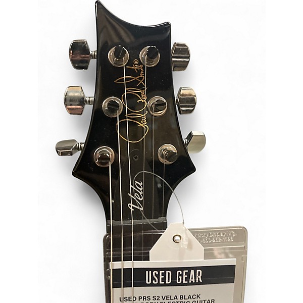 Used PRS S2 Vela Black Solid Body Electric Guitar