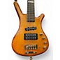 Used 2003 Warwick FNA Jazzman 5 String Amber Electric Bass Guitar thumbnail