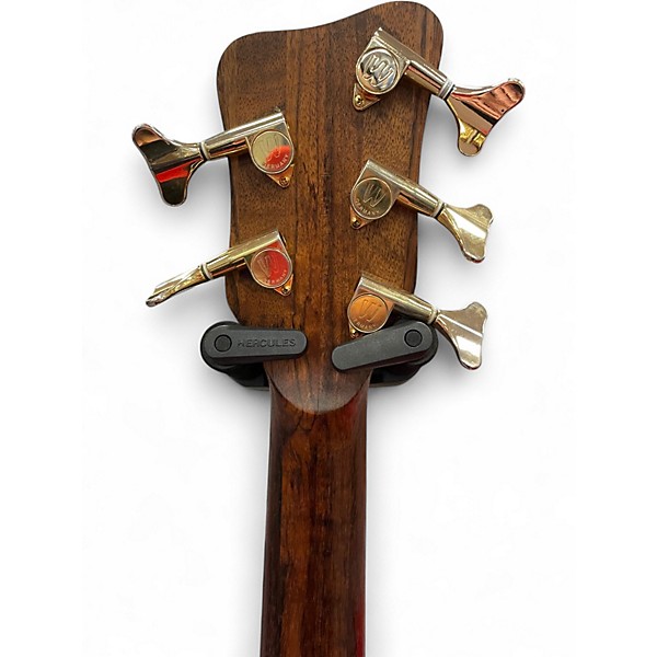 Used 2003 Warwick FNA Jazzman 5 String Amber Electric Bass Guitar