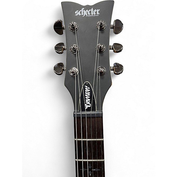 Used Schecter Guitar Research Demon S-II Satin Black Solid Body Electric Guitar