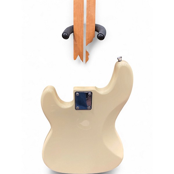 Used Harley Benton Deluxe Series Antique White Electric Bass Guitar