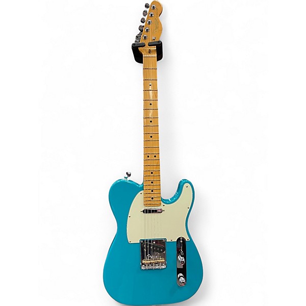 Used 2023 Fender American Professional II Telecaster Miami Blue Solid Body Electric Guitar