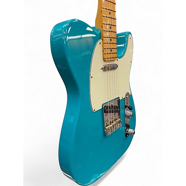 Used 2023 Fender American Professional II Telecaster Miami Blue Solid Body Electric Guitar