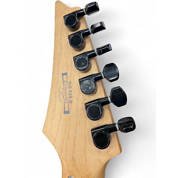 Used Ibanez RG220B Titanium Ice Solid Body Electric Guitar